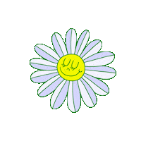 Flower Power Daisy Sticker