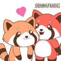 Red Panda Love Sticker