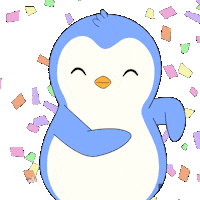 Happy Lets Go Sticker by Pudgy Penguins