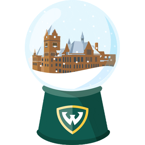 WayneStateCLAS winter graduation cap detroit Sticker