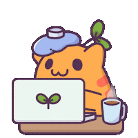 Work From Home Cat Sticker by Castaways