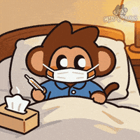Sick Day Off GIF by Chimpers