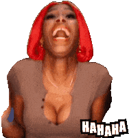 Black Woman Lol Sticker by takeepfit