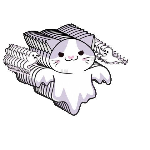 Cat Halloween Sticker by Petique, Inc.