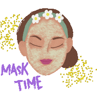 bellaoks mask self love bella me time Sticker