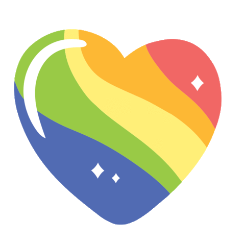 Heart Rainbow Sticker by Care Bear Stare!