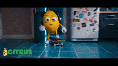 CitrusPodcast giphygifmaker podcast skateboard lemon GIF