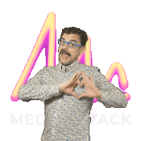 Heart Beat Love Sticker by MediaAttack
