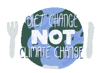 Go Vegan Climate Change Sticker by _AnimalSaveMovement_