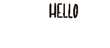 Lettering Nice To Meet You Sticker