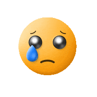 onedesignlabs cryingface yellowface onedesign yellowsmiley Sticker