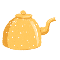 allofmetienda coffee yellow tea cafe Sticker