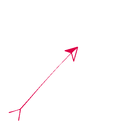 Red Arrow Loop Sticker