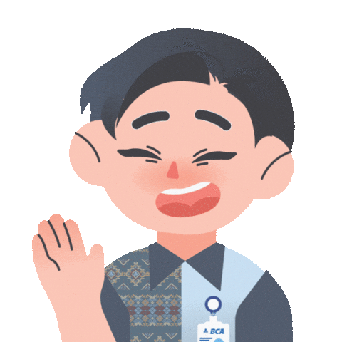 Halo Waving Sticker by VIRA BCA