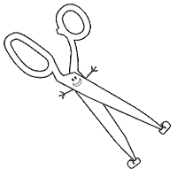 Sewing Scissors Sticker