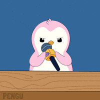 Pink Mic Drop GIF by Pudgy Penguins