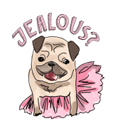 I Love You Dog Sticker by Ivo Adventures