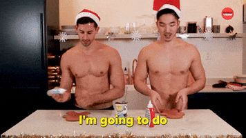Male Models Decorate Their Ideal (Gingerbread) Men