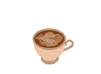 -infiniteprints- coffee latte coffeetime swirl Sticker