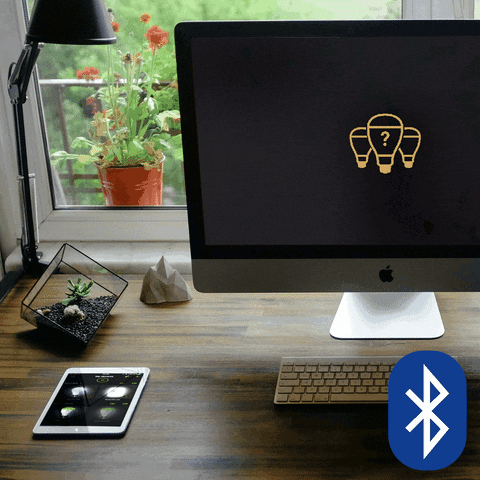 bluetooth light bulb GIF by AwoX