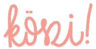 Pink Thank You Sticker