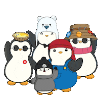 Team Hello Sticker by Pudgy Penguins