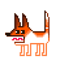 Shocked Dog Sticker by shurushok