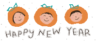Oranges Celebrate Sticker