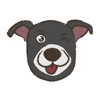 Cartoon Dog Sticker