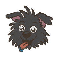 Cartoon Dog Sticker