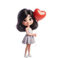 elistorycriativo heart girl ballon garota Sticker