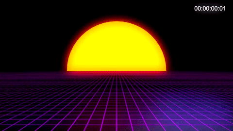 80s sun GIF