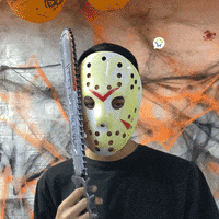 Máscara Asesino Jason Halloween Hockey Disfraz H-038 GIF by Cómpralo en Casa
