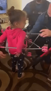Cop Breaks Doll Stroller While Rescuing Little Girl, Surprises Her With New One