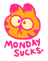 Cat Ugh Sticker by Tony Papesh