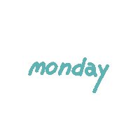 Monday Sticker by chxrrypie