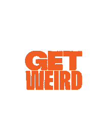 Get Weird Running Sticker by On