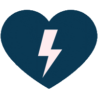 Heart Schok Sticker by schrijfsmith