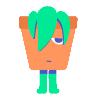 Sad Plant Sticker by Ross Plaskow