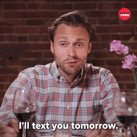 Text you tomorrow