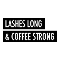 revivealaska coffee lashes coffe extensions Sticker