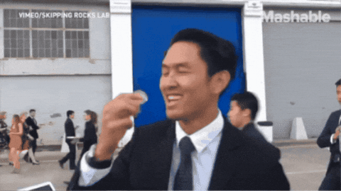 cloverheadd giphygifmaker mashable ooho water reaction GIF