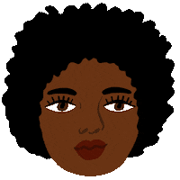 Girl Hair Sticker by Bodil Jane