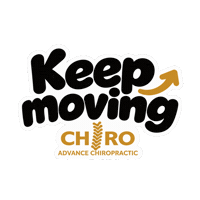Keep Moving Sticker by Advance Chiropractic
