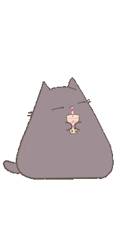 leedoesillustrations cat leedoesillustrations kiki bubble tea bouncing cats Sticker