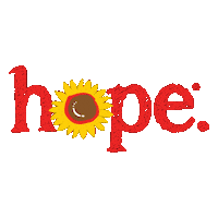 Hope Sunflower Sticker by Prayers From Maria Foundation