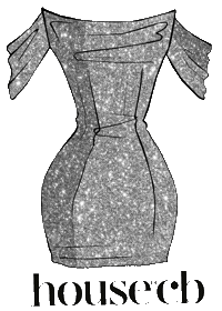 Glitter Dress Sticker by House of CB