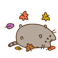 Fall Season Sticker by Pusheen