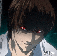Looking Light Yagami GIF
