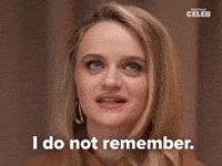 I do not remember